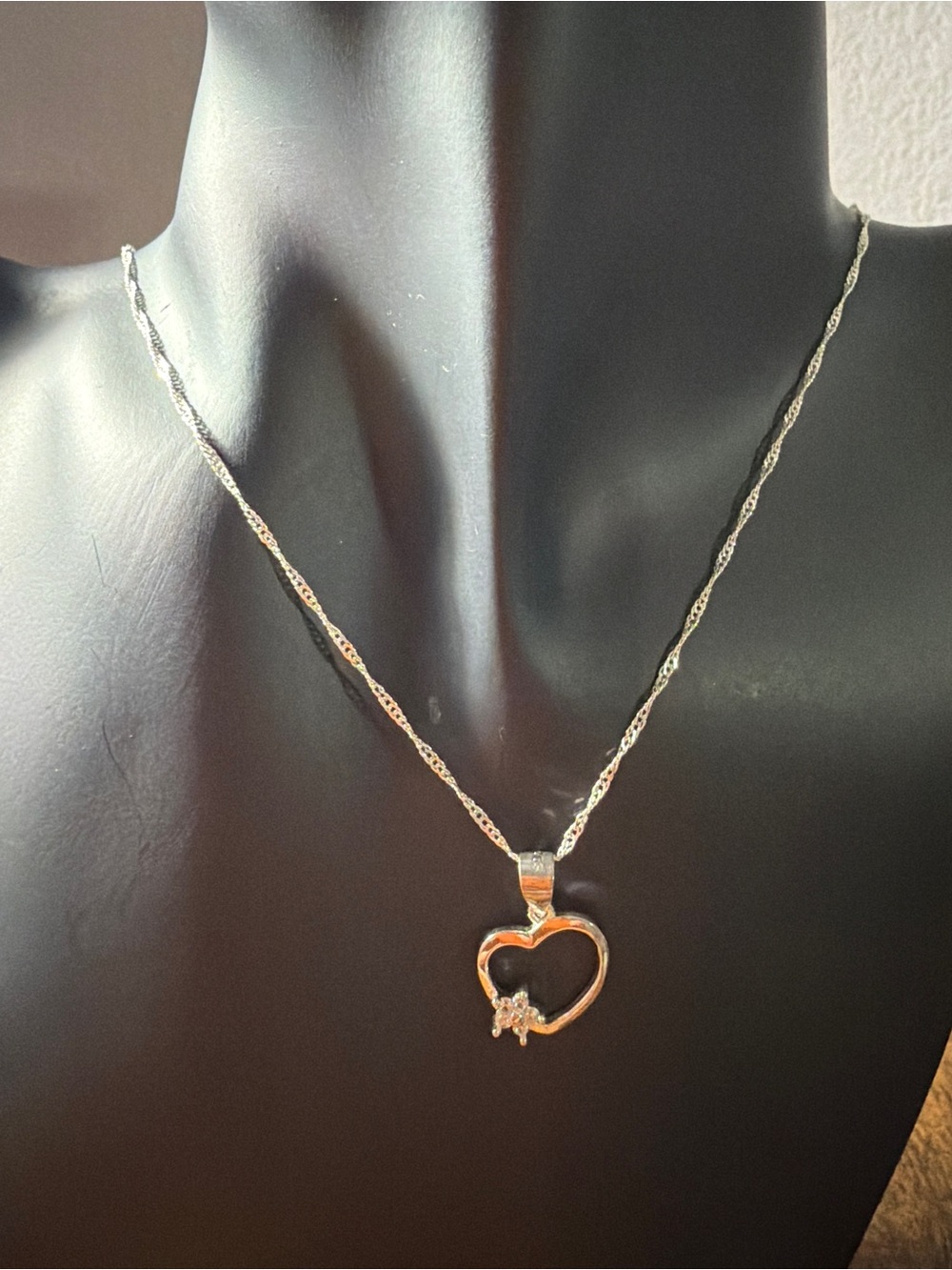 Heart necklace 18”